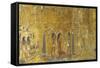 Egypt, Tomb of Seti I, Mural Painting of People on Boats from 19th Dynasty in Burial Chamber-null-Framed Stretched Canvas