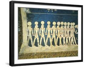 Egypt, Tomb of Seti I, Mural Paintings of Symbolic Representation of Stars and Constellations-null-Framed Giclee Print