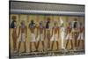 Egypt, Tomb of Thutmose IV, Mural Painting of Adoration of the Gods Osiris, Anubis and Isis-null-Stretched Canvas