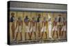 Egypt, Tomb of Thutmose IV, Mural Painting of Adoration of the Gods Osiris, Anubis and Isis-null-Stretched Canvas