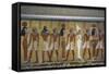 Egypt, Tomb of Thutmose IV, Mural Painting of Adoration of the Gods Osiris, Anubis and Isis-null-Framed Stretched Canvas