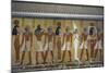 Egypt, Tomb of Thutmose IV, Mural Painting of Adoration of the Gods Osiris, Anubis and Isis-null-Mounted Giclee Print