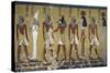 Egypt, Tomb of Thutmose IV, Mural Painting of Adoration of the Gods Osiris, Anubis and Isis-null-Stretched Canvas