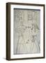 Egypt, Valley of the Kings, Burial Chamber, Tomb of Amenhotep II, Anubis and Pharaoh-null-Framed Giclee Print