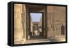 Egypt, Valley of the Kings, Hypostyle Hall at Funerary Temple of Ramses Ii-null-Framed Stretched Canvas