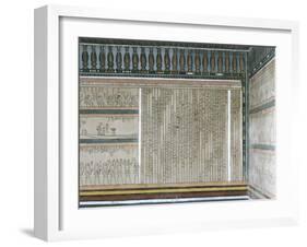 Egypt, Valley of the Kings, Tomb of Amenhotep II, Mural Paintings in Burial Chamber-null-Framed Giclee Print