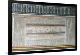 Egypt, Valley of the Kings, Tomb of Amenhotep II, Mural Paintings in Burial Chamber-null-Framed Giclee Print