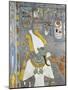 Egypt Valley of the Kings, Tomb of Horemheb, Mural Painting of Osiris, from Nineteenth Dynasty-null-Mounted Giclee Print