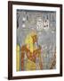 Egypt, Valley of the Kings, Tomb of Horemheb, Vestibule, Mural Paintings, Pharaoh and Cartouches-null-Framed Giclee Print