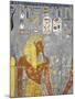 Egypt, Valley of the Kings, Tomb of Horemheb, Vestibule, Mural Paintings, Pharaoh and Cartouches-null-Mounted Giclee Print