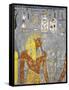 Egypt, Valley of the Kings, Tomb of Horemheb, Vestibule, Mural Paintings, Pharaoh and Cartouches-null-Framed Stretched Canvas