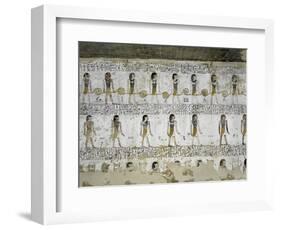 Egypt, Valley of the Kings, Tomb of Merneptah, Mural Painting from Illustrated Book of Gates-null-Framed Giclee Print