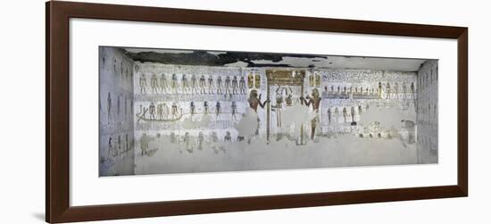 Egypt, Valley of the Kings, Tomb of Merneptah, Mural Painting from Illustrated Book of Gates-null-Framed Giclee Print