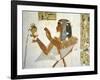 Egypt, Valley of the Kings, Tomb of Prince Mentuherkhepeshef, Mural Painting of Prince-null-Framed Giclee Print