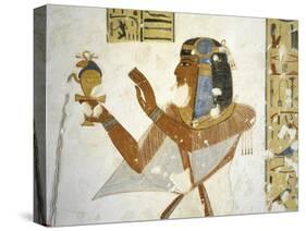 Egypt, Valley of the Kings, Tomb of Prince Mentuherkhepeshef, Mural Painting of Prince-null-Stretched Canvas