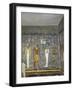 Egypt, Valley of the Kings, Tomb of Ramses I, Mural Painting of Ma'At, Pharaoh and Ptah-null-Framed Giclee Print