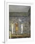 Egypt, Valley of the Kings, Tomb of Ramses I, Mural Painting of Ma'At, Pharaoh and Ptah-null-Framed Giclee Print