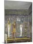 Egypt, Valley of the Kings, Tomb of Ramses I, Mural Painting of Ma'At, Pharaoh and Ptah-null-Mounted Giclee Print