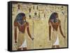 Egypt Valley of the Kings, Tomb of Seti I, Mural Painting of Two Gods, from Nineteenth Dynasty-null-Framed Stretched Canvas