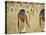 Egypt Valley of the Kings, Tomb of Seti I, Mural Painting of Two Gods, from Nineteenth Dynasty-null-Stretched Canvas