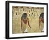 Egypt Valley of the Kings, Tomb of Seti I, Mural Painting of Two Gods, from Nineteenth Dynasty-null-Framed Giclee Print