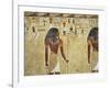 Egypt Valley of the Kings, Tomb of Seti I, Mural Painting of Two Gods, from Nineteenth Dynasty-null-Framed Giclee Print