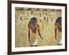 Egypt Valley of the Kings, Tomb of Seti I, Mural Painting of Two Gods, from Nineteenth Dynasty-null-Framed Giclee Print