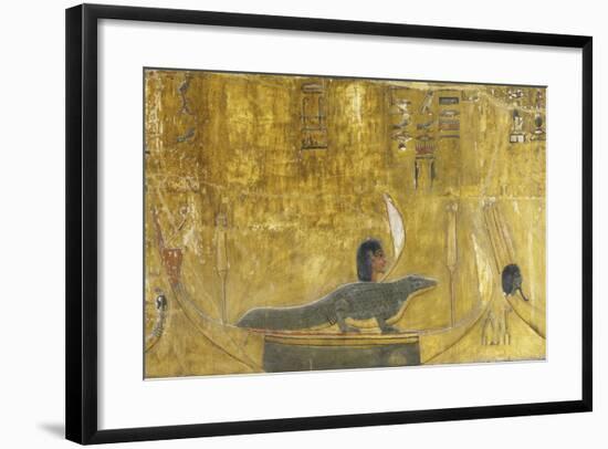 Egypt Valley of the Kings, Tomb of Seti I, Mural Paintings from 19th Dynasty in Burial Chamber-null-Framed Giclee Print