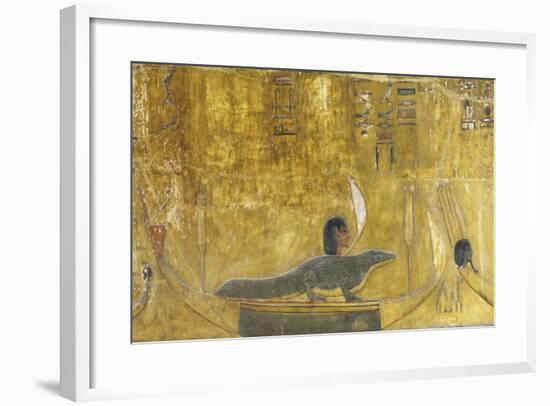 Egypt Valley of the Kings, Tomb of Seti I, Mural Paintings from 19th Dynasty in Burial Chamber-null-Framed Giclee Print