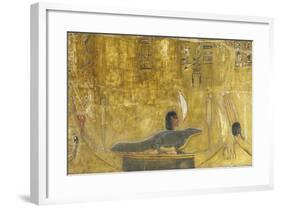 Egypt Valley of the Kings, Tomb of Seti I, Mural Paintings from 19th Dynasty in Burial Chamber-null-Framed Giclee Print