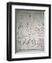 Egypt Valley of the Kings, Tomb of Thutmose II, Detail of Relief-null-Framed Giclee Print