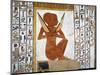 Egypt, Valley of the Queens, Tomb of Nefertari, Mural Painting of Guardian in Burial Chamber-null-Mounted Giclee Print