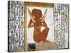 Egypt, Valley of the Queens, Tomb of Nefertari, Mural Painting of Guardian in Burial Chamber-null-Stretched Canvas