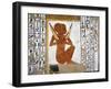 Egypt, Valley of the Queens, Tomb of Nefertari, Mural Painting of Guardian in Burial Chamber-null-Framed Giclee Print