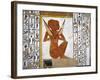 Egypt, Valley of the Queens, Tomb of Nefertari, Mural Painting of Guardian in Burial Chamber-null-Framed Giclee Print