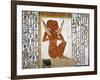 Egypt, Valley of the Queens, Tomb of Nefertari, Mural Painting of Guardian in Burial Chamber-null-Framed Giclee Print