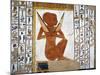 Egypt, Valley of the Queens, Tomb of Nefertari, Mural Painting of Guardian in Burial Chamber-null-Mounted Giclee Print