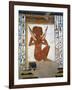 Egypt, Valley of the Queens, Tomb of Nefertari, Mural Painting of Guardian in Burial Chamber-null-Framed Giclee Print