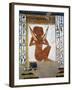 Egypt, Valley of the Queens, Tomb of Nefertari, Mural Painting of Guardian in Burial Chamber-null-Framed Giclee Print