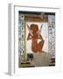 Egypt, Valley of the Queens, Tomb of Nefertari, Mural Painting of Guardian in Burial Chamber-null-Framed Giclee Print