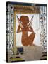 Egypt, Valley of the Queens, Tomb of Nefertari, Mural Painting of Guardian in Burial Chamber-null-Stretched Canvas