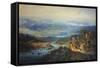 Egypt, View of the Suez Canal-Albert Rieger-Framed Stretched Canvas