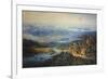 Egypt, View of the Suez Canal-Albert Rieger-Framed Giclee Print