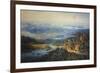 Egypt, View of the Suez Canal-Albert Rieger-Framed Giclee Print