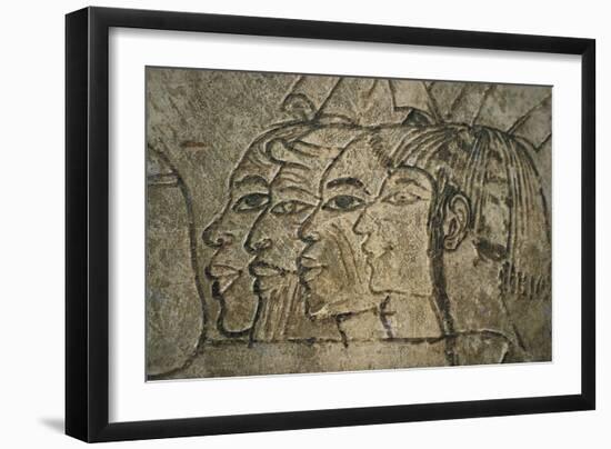 Egypt, West Thebes, Sheikh Adn El-Qurna, Tomb of Ramos. Wall Drawings-null-Framed Giclee Print