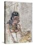 Egypt, Woman Holding an Amphora-null-Stretched Canvas