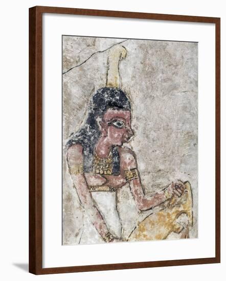 Egypt, Woman Holding an Amphora-null-Framed Giclee Print