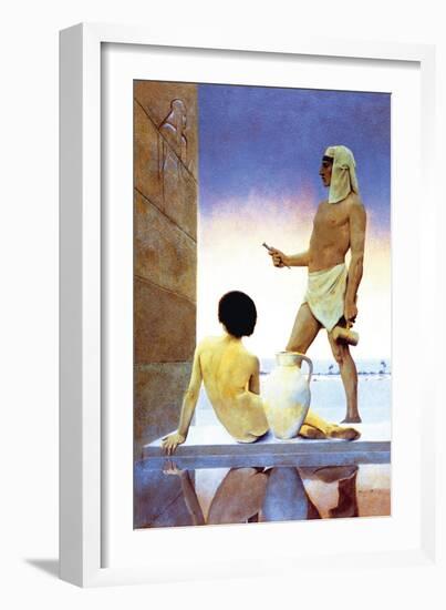 Egypt-Maxfield Parrish-Framed Art Print