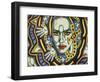 Egypt-Abstract Graffiti-Framed Giclee Print