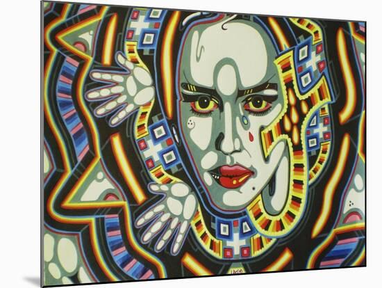 Egypt-Abstract Graffiti-Mounted Giclee Print